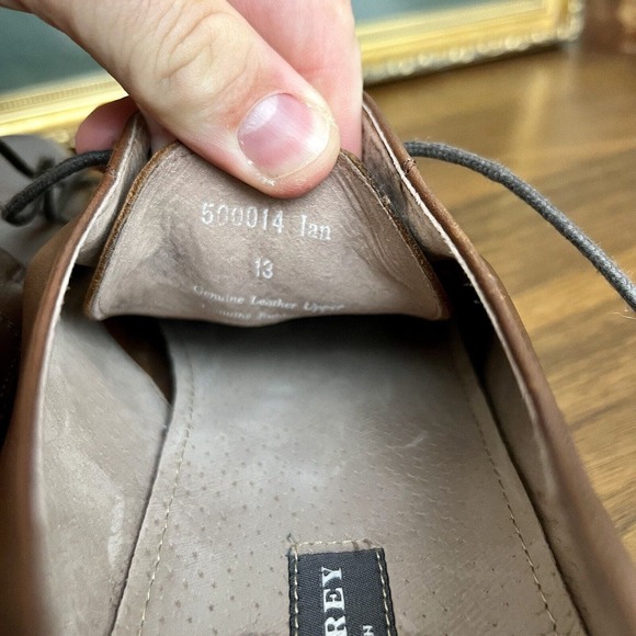 Mens ASTON GREY Ian Cap Toe Oxford Chestnut sz 13 - Picture 16 of 16